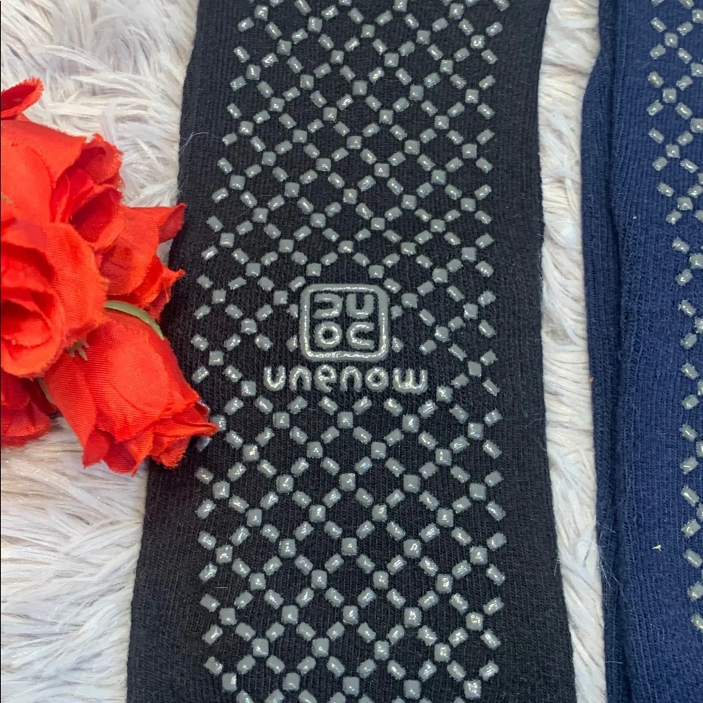 🌹unemow • Grip No-Show Socks - Black, Navy, Gray • yoga • Pilates